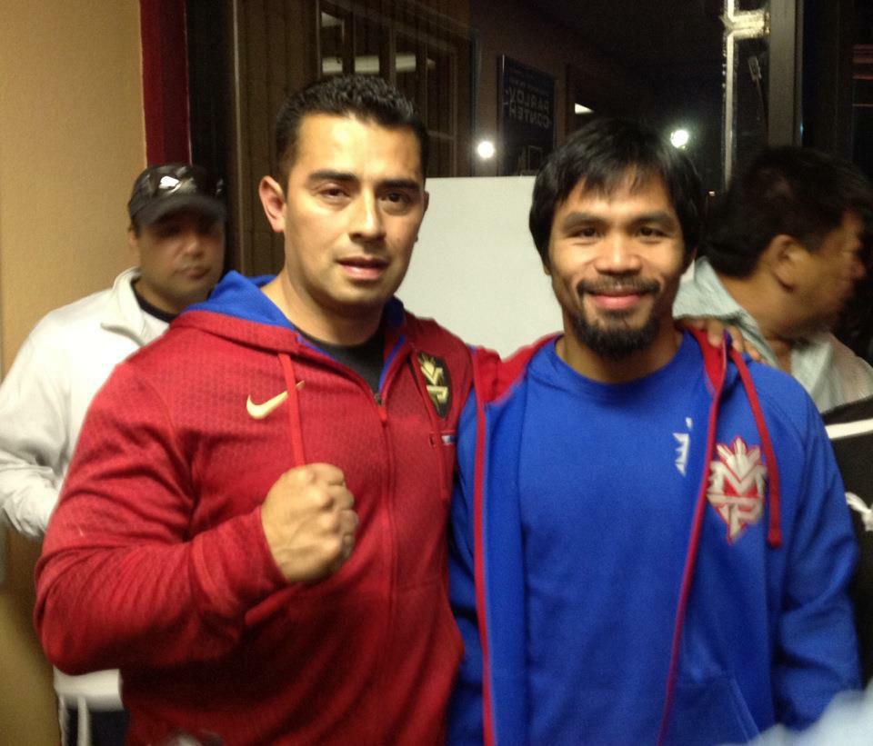 Coach junto a Manny Pacquiao